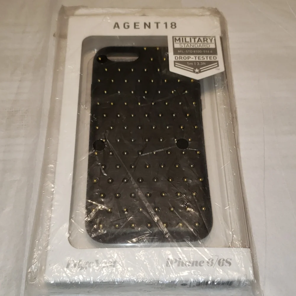 AGENT18 Slim CASE Cover Studs Apple iPhone 6 & 6S NEW NIB Black Gold Studs HPπ - Picture 10 of 12